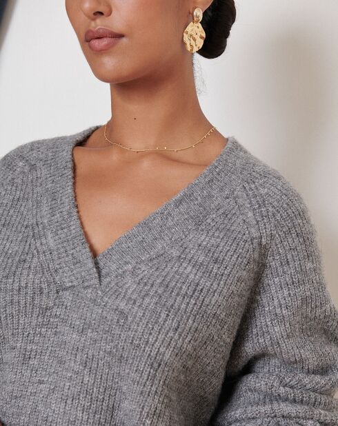Pull en Laine mélangée Tinsley gris