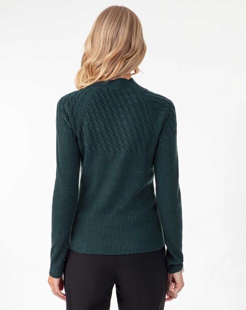 Pull en Laine mélangée Clemence émeraude