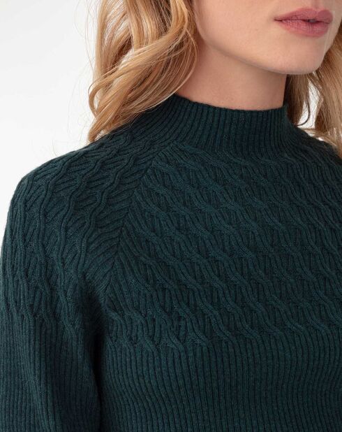 Pull en Laine mélangée Clemence émeraude