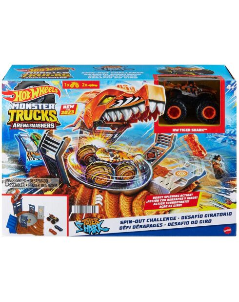 Hot Wheels Monster Trucks demi-finale Shark Spin - 4 ans et +