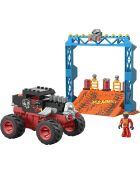 Mega Hot Wheels Monster Trucks Bone Shaker Crash Track - Dai 5 anni in su