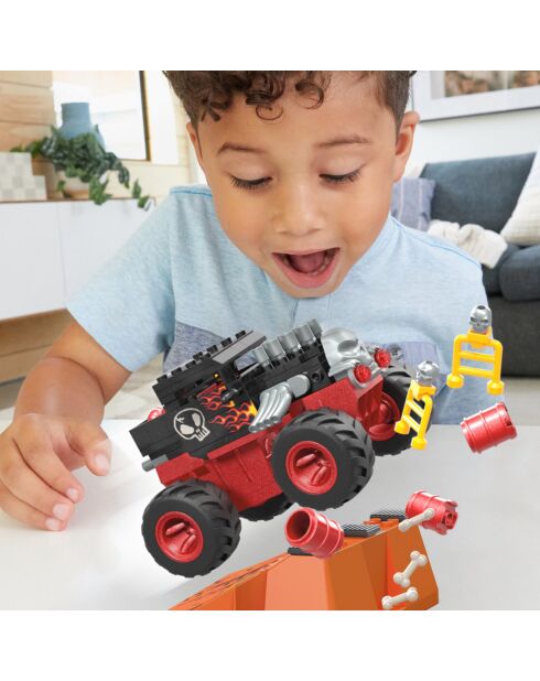 Mega Hot Wheels Monster Trucks Bone Shaker Crash Track - Dai 5 anni in su