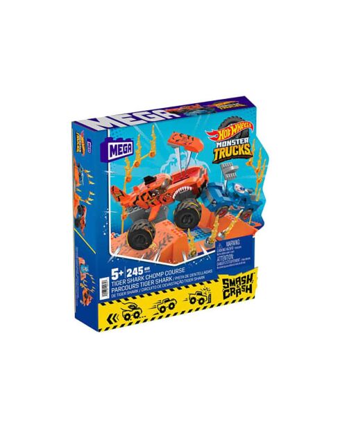 Monster Trucks Hot Wheels - Tiger Shark Chocs et Fracas - 5 ans et +