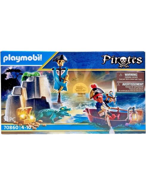 Playmobil  La chasse au trésor des pirates - 4 ans et +
