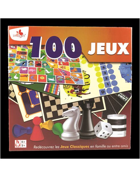 Coffret 100 jeux de société - 6 ans et +