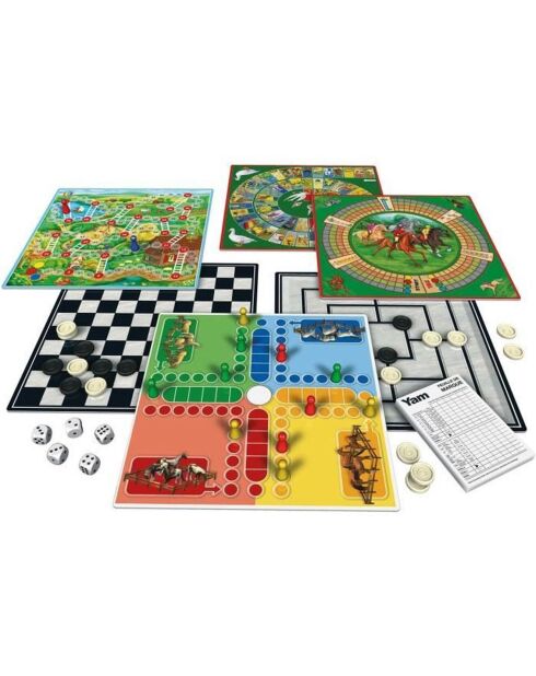 Coffret 100 jeux de société - 6 ans et +