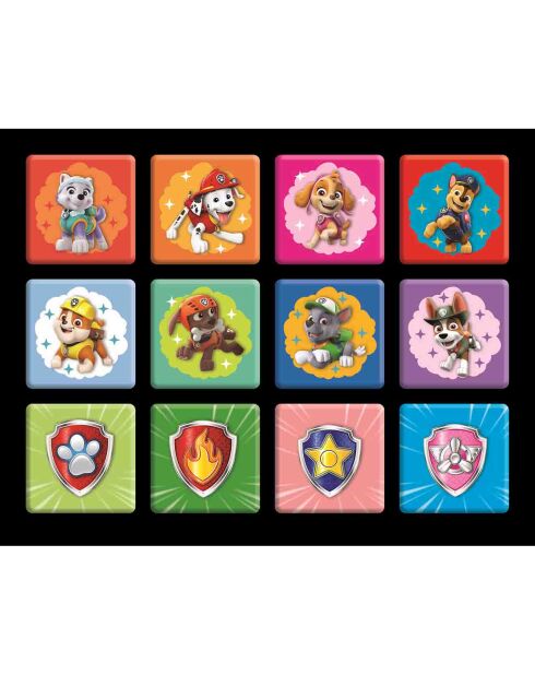 2 Puzzles + Mémos Pat'Patrouille, les chiens à l'action 30 et 48pcs + Mémos 24 cartes - 3 ans et +