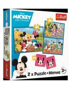 2 Puzzles + Mémos Les Héros de Disney 30 et 48pcs + Mémos 24 cartes - 3 ans et +
