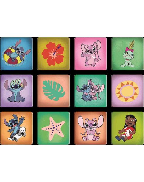 2 Puzzles + Mémos Lilo & Stitch 30 et 48pcs + Mémos 24 cartes - 3 ans et +