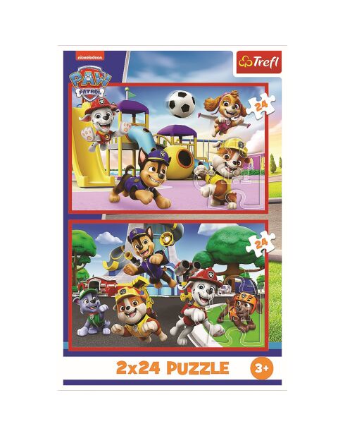 Puzzle Pat Patrouille 2x24 pièces - 3 ans et +