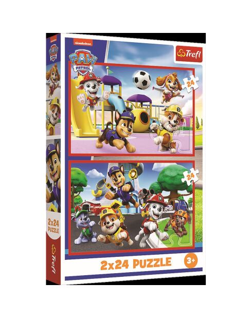 Puzzle Pat Patrouille 2x24 pièces - 3 ans et +