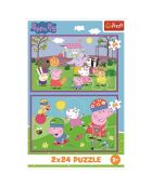 Puzzle Peppa pig à la récréation 2x24 pièces - 3 ans et +
