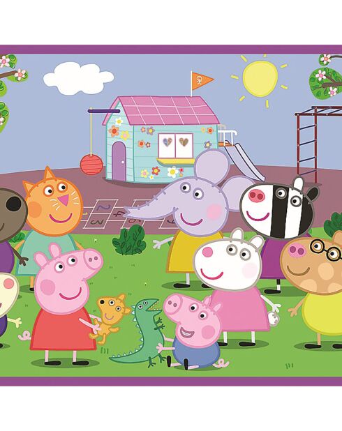 Puzzle Peppa pig à la récréation 2x24 pièces - 3 ans et +