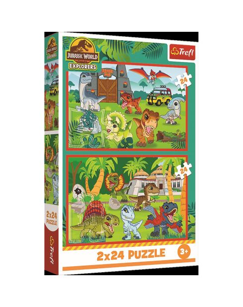 Puzzle Jurassic World 2x24 pièces - 3 ans et +