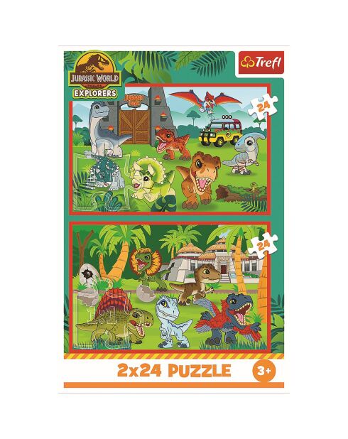 Puzzle Jurassic World 2x24 pièces - 3 ans et +