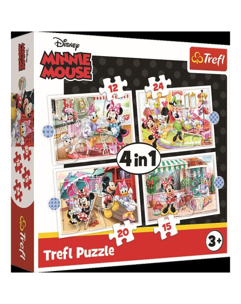 Puzzle 4 en 1 Minnie et ses amis -  4 ans et +