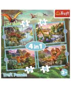 Puzzle 4 en 1 Dinosaures 4 ans et +