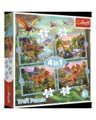 Puzzle 4 en 1 Dinosaures 4 ans et +