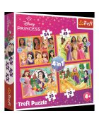 Puzzle 4 en 1 Princesses Conte de fées - 4 ans et +