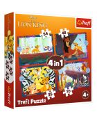 Puzle 4 en 1 de El rey león para mayores de 4 años