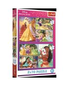 Princesses Fairytale puzzel 2x70 stukjes - 4 jaar en +