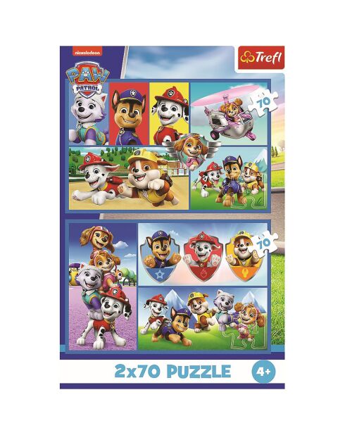 2 Puzzles Pat Patrouille -  2x70 pièces - 4 ans et +
