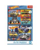 2 puzzle Hot Wheels - 2x70 pezzi - 4 anni e più