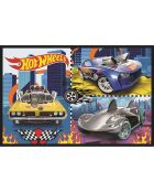 2 puzzle Hot Wheels - 2x70 pezzi - 4 anni e più