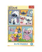 Puzzles Lilo & Stitch On ne s'ennuie jamais ! - 2x70 pièces - 4 ans et +