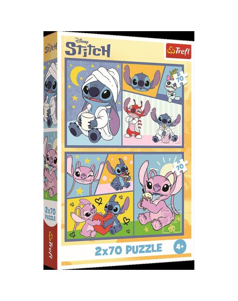 Puzzles Lilo & Stitch On ne s'ennuie jamais ! - 2x70 pièces - 4 ans et +