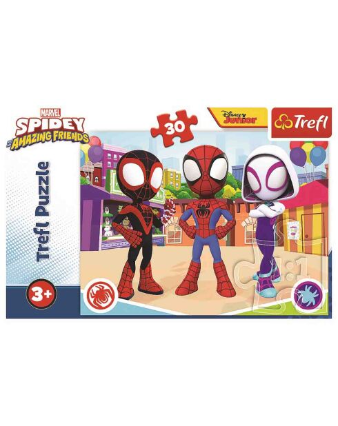 Puzzle Marvel Spiderman et ses amis 30 pièces - 3 ans et +