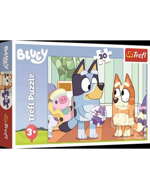 Puzzle Bluey La vie est toujours plus drôle avec Bluey 30 pièces - 3 ans et +