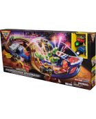 Monster Jam Supercharge Speedway con Megalodon e Crazy Bull - Età 5+