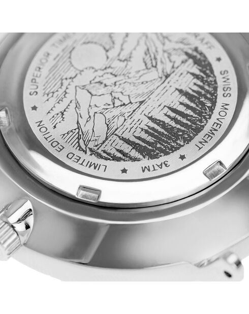 Montre Homme en Acier mesh argentée