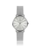 Zilverkleurig stalen dameshorloge