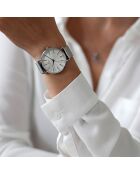 Zilverkleurig stalen dameshorloge