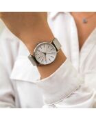 Montre Femme en Acier mesh argentée