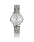 Montre Femme en Acier mesh argentée