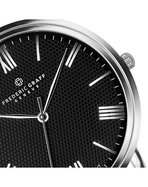 Montre Homme en Acier mesh noire