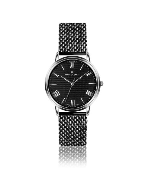 Montre Homme en Acier mesh noire