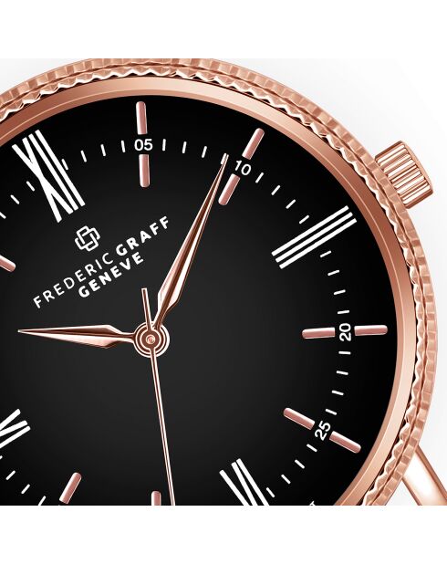 Montre Homme en Acier mesh rose doré