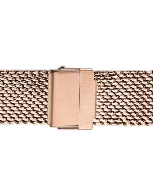 Montre Homme en Acier mesh rose doré