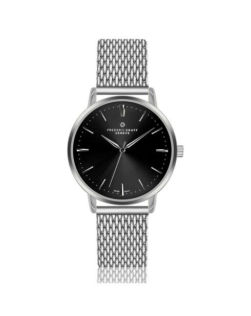 Montre Homme en Acier mesh argentée