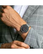 Montre Homme en Acier mesh argentée