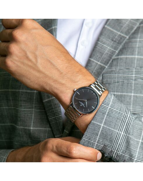 Montre Homme en Acier argentée