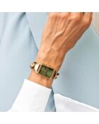 Horloge van goudkleurig staal voor dames