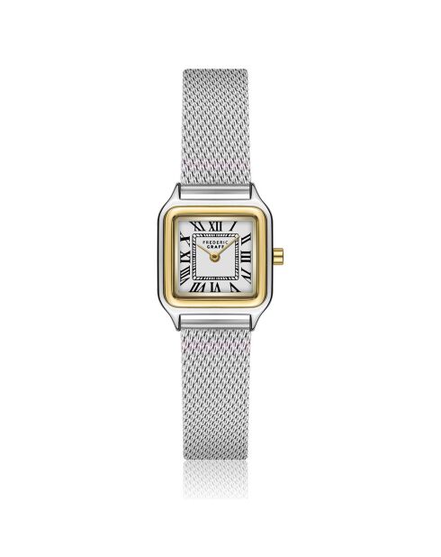 Zilverkleurig stalen dameshorloge