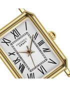 Reloj de mujer en acero plateado y dorado