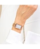 Montre Femme en Acier mesh rose doré