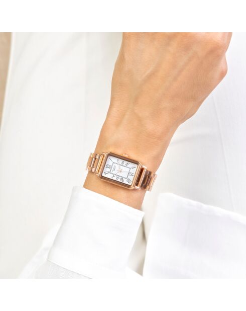 Montre Femme en Acier rose doré